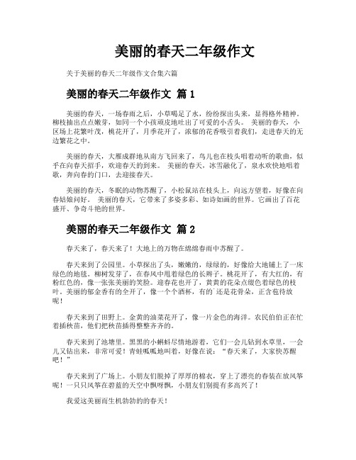 美丽的春天二年级作文