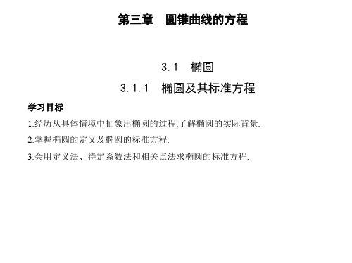 3.1.1 椭圆及其标准方程 课件(19张)高中数学新人教A版选择性必修第一册