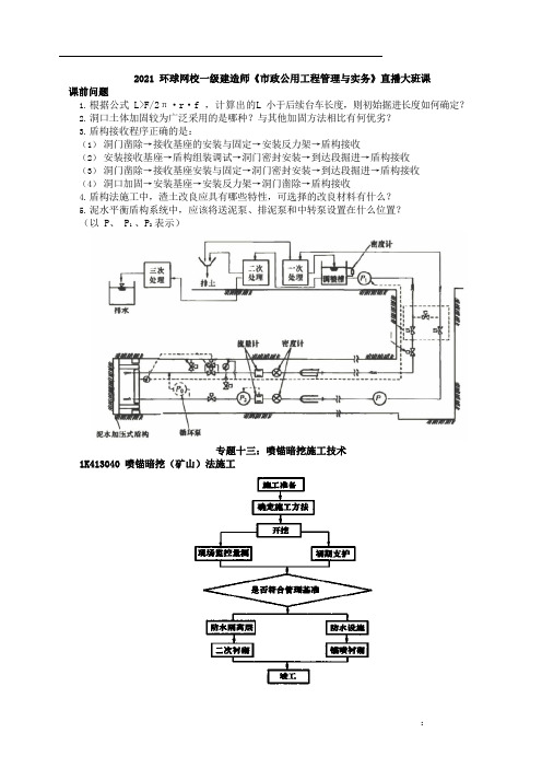 一建市政-专题十三喷锚暗挖施工技术讲义