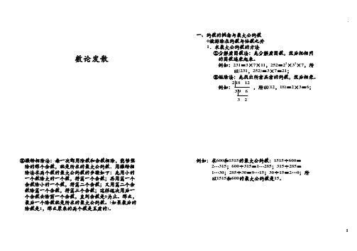 六年级下册数学试题-奥数专题讲练：数论发散(含答案)全国通用