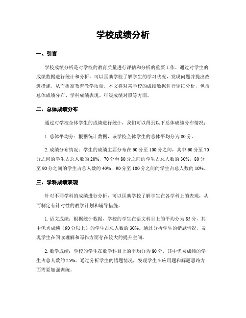 学校成绩分析