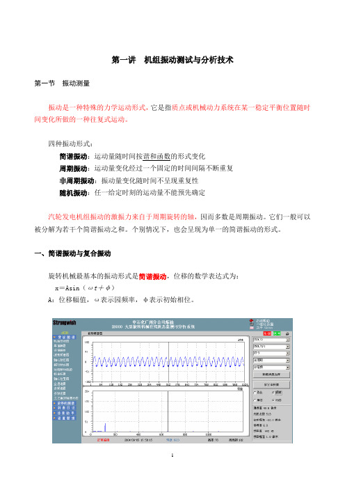 机组振动测试与分析技术培训资料