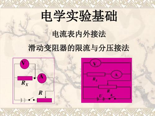 《电流表内外接、滑动变阻器限流与分压接法》