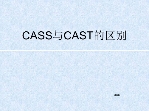 CASS与CAST的区别