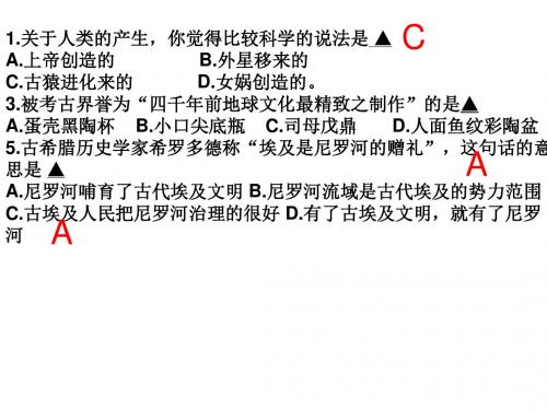 八年级历史与社会上资料-PPT课件