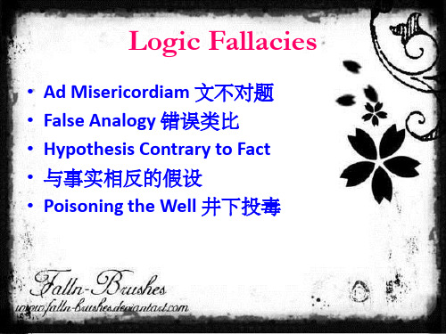 逻辑谬误ppt课件