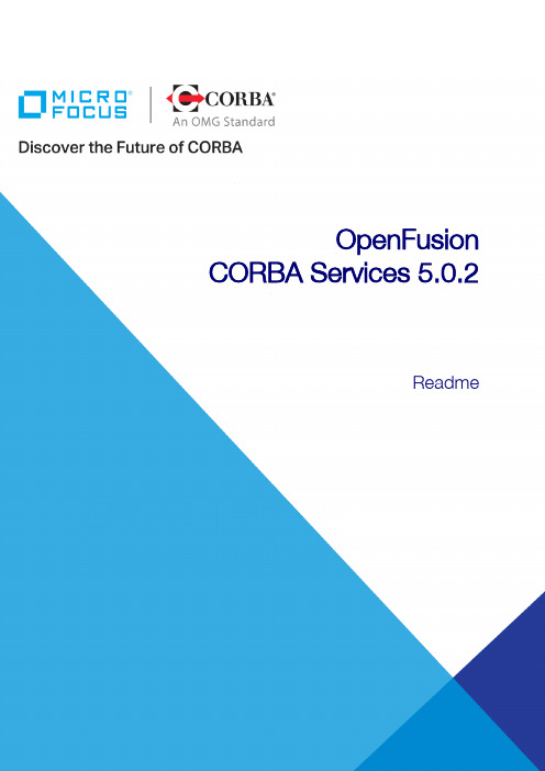 Micro Focus OpenFusion CORBA Services 5.0.2 发布说明说明