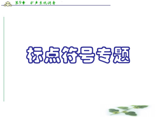 山东省高密市第三中学高考语文通用一轮复习课件：《标点符号》(3)