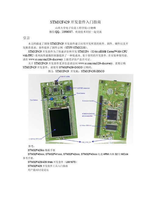 STM32F429开发套件入门指南