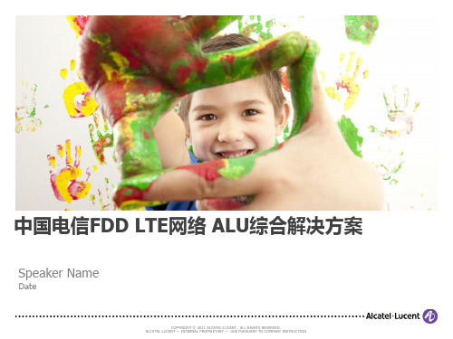 中国电信FDD LTE网络 ALU综合解决方案