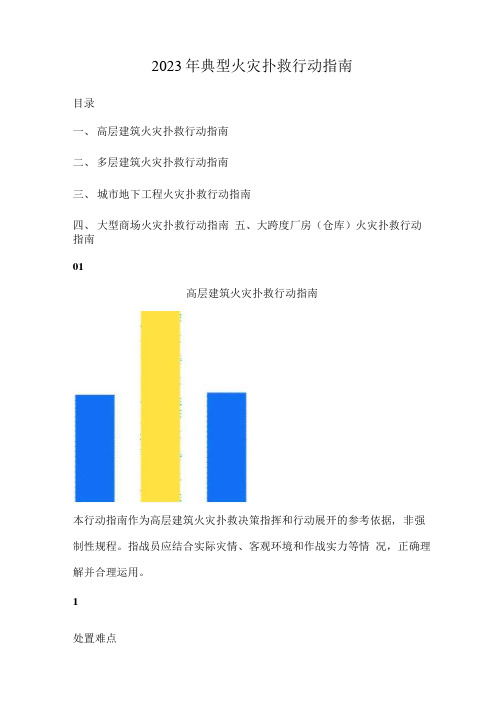 2023年典型火灾扑救行动指南 