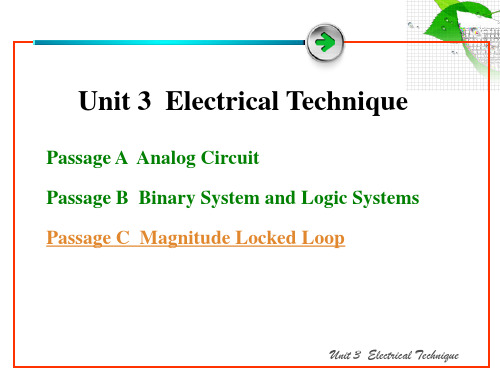 电子信息专业英语——8+9+Unit+5+Electrical+Technique