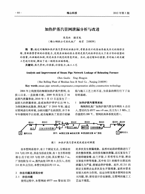 加热炉蒸汽管网泄漏分析与改进