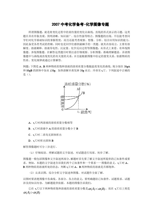 中考化学备考化学图像专题