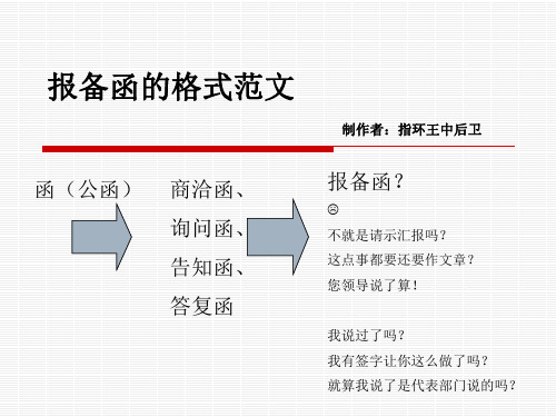 报备函的格式范文-报备函怎么写