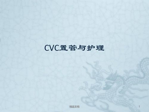 CVC置管与护理