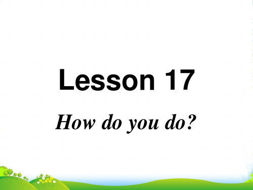 新概念英语Lesson17-18(共25页)课件