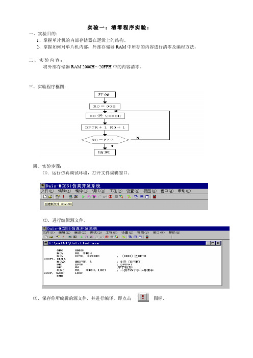 PLC清零程序实验