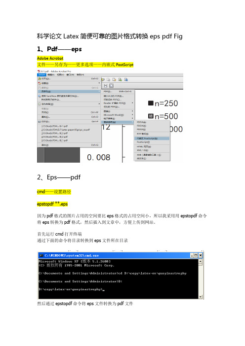 科学论文Latex简便可靠的图片格式转换eps pdf Fig