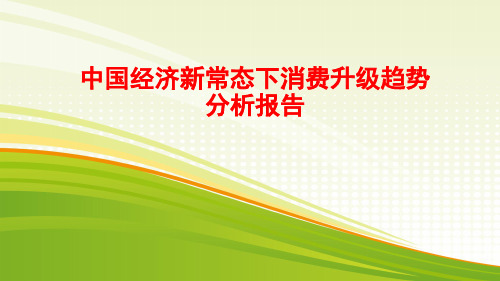 最新中国经济新常态下消费升级趋势分析报告