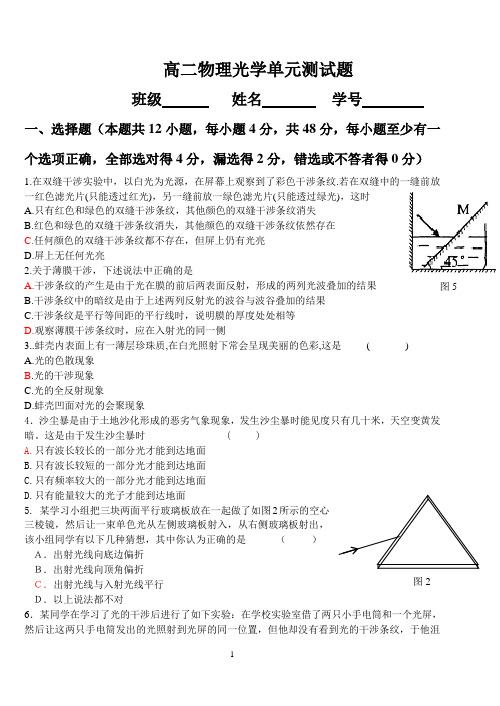 光学单元测试题2