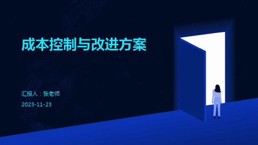 成本控制与改进方案