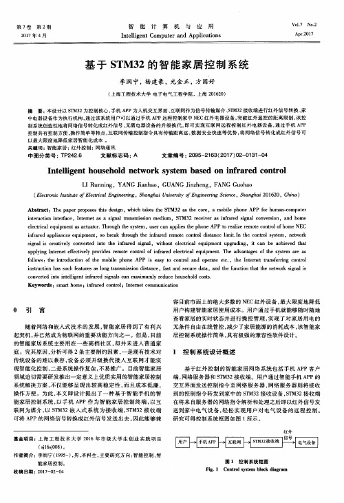 基于STM32的智能家居控制系统