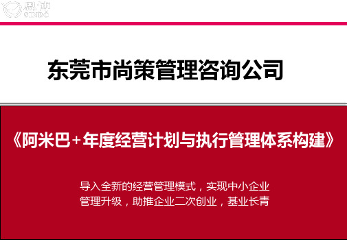 阿米巴与年度经营计划实施方案