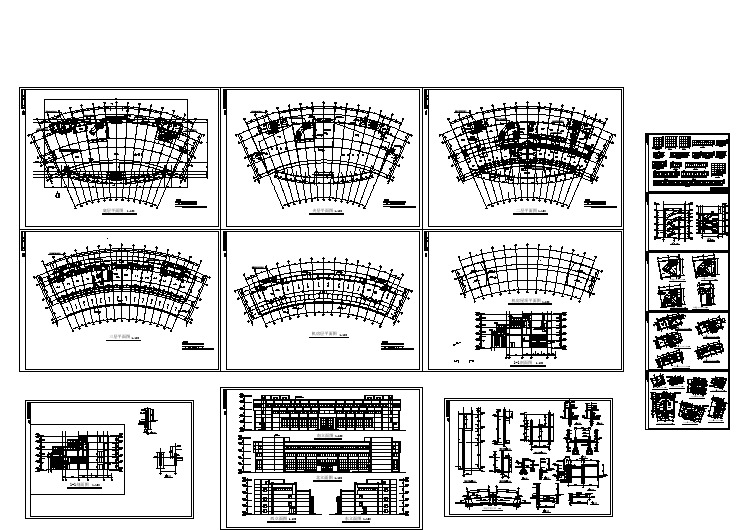 某地区三层框架结构酒店建筑设计施工图