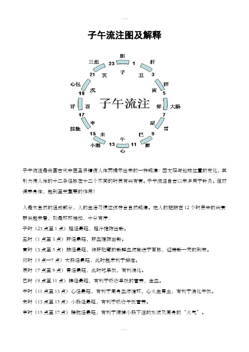 子午流注图及解释