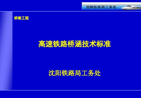 高速铁路桥涵技术标准概述