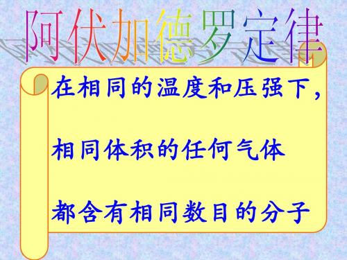 高中化学必修一第一章课件(7个课件)