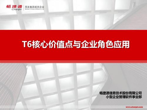 T6按企业角色的产品应用价值-总体介绍