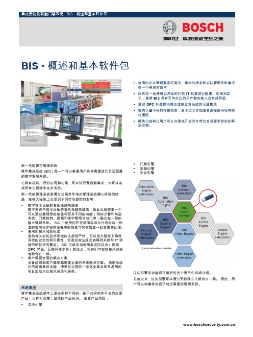 博世 BIS 基本软件包 说明书