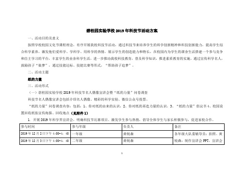 1.碧桂园实验学校2019年科技节活动方案