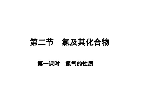 【新人教版】高一化学必修第一册2.2.1氯及其化合物 课件