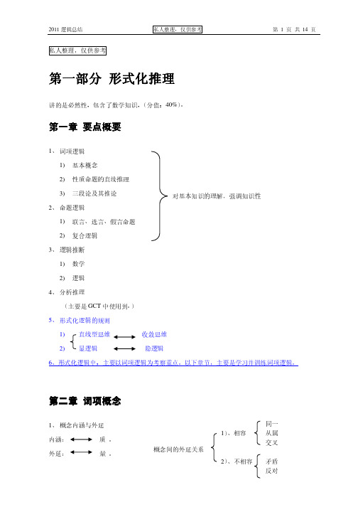 企管MBA-mba逻辑讲义总结资料