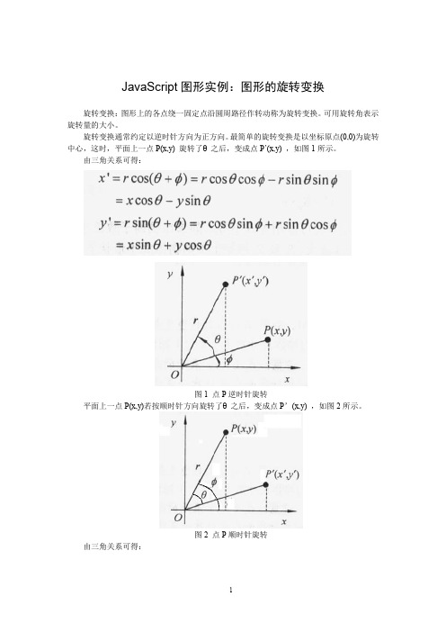 JavaScript图形实例：图形的旋转变换