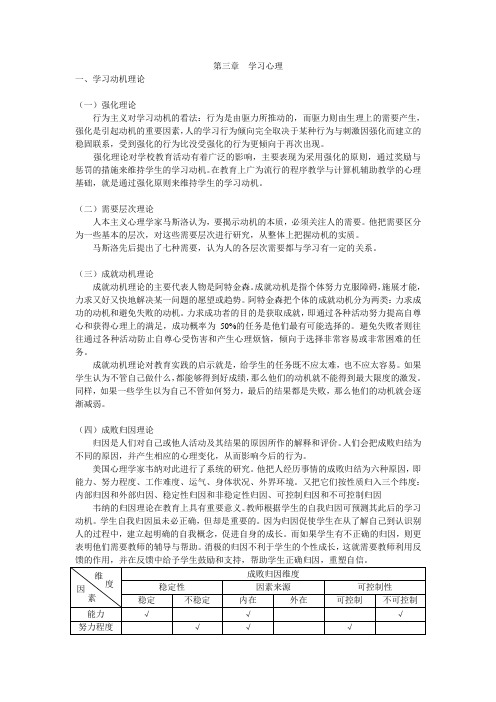 2013年招教考试-教育心理学第三章