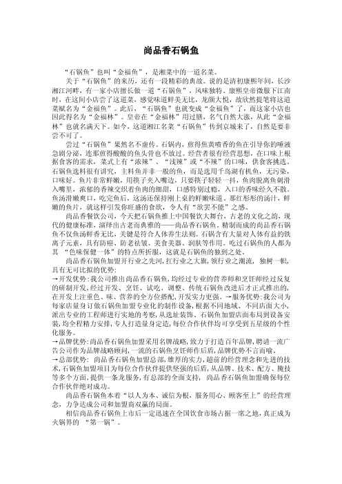 石锅鱼总文案