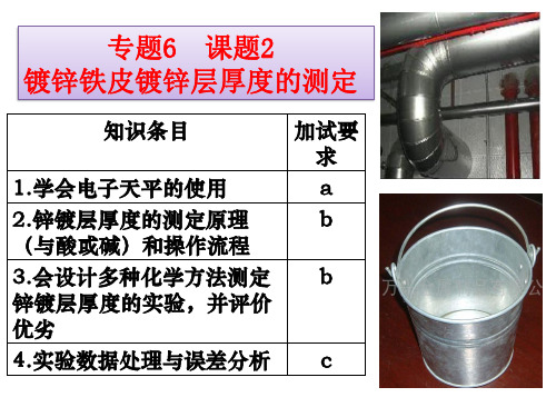 镀锌铁皮锌镀层厚度的测定