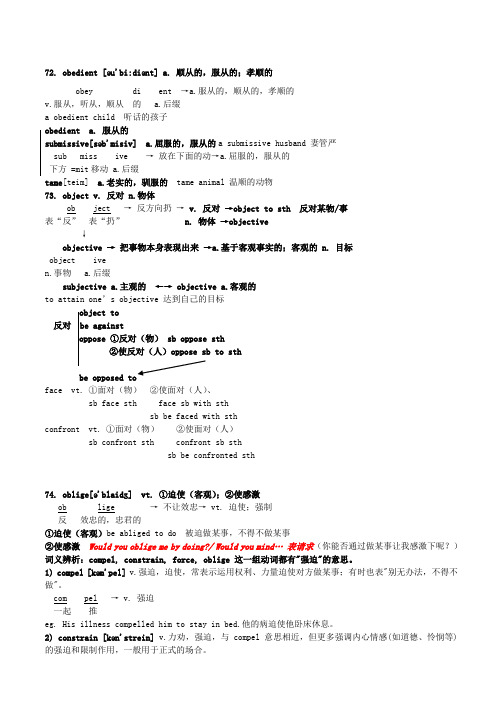 mba核心单词解析o字母)