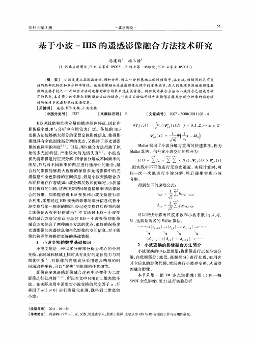 基于小波-HIS的遥感影像融合方法技术研究