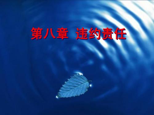 第八章_违约责任