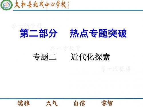 2016中考历史热点近代化探索专题复习优选PPT课件