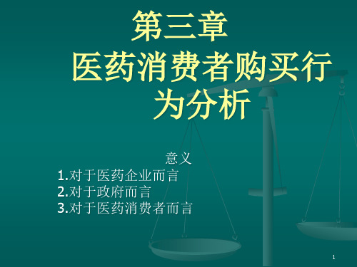 3医药消费者购买行为分析ppt