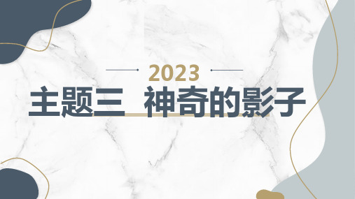 辽师大版小学三年级上册综合实践活动 主题三 神奇的影子