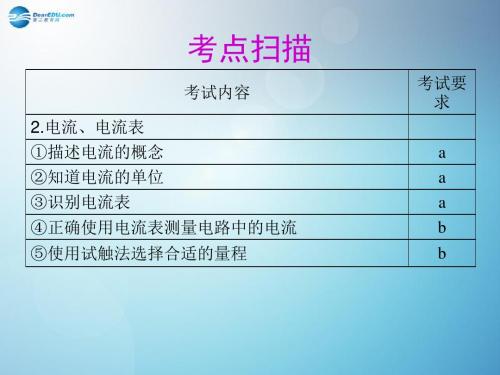 浙江省温州市龙湾区实验中学中考科学总复习电压电流电阻课件