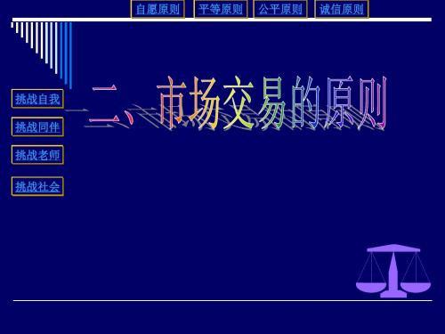 高一政治课件-市场交易原则人教版整理 精品