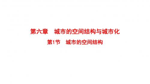 2019版高考地理一轮复习第6章城市的空间结构与城市化